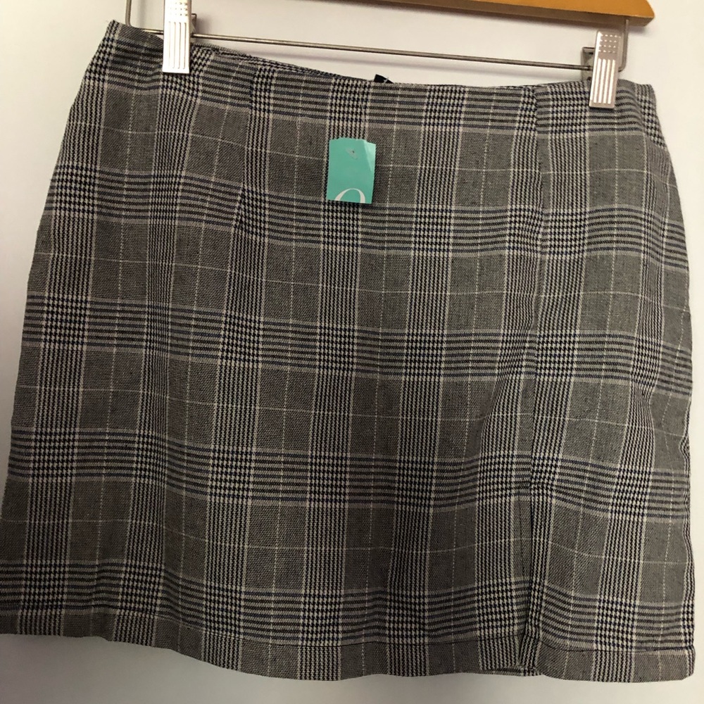 Mini plaid skirt